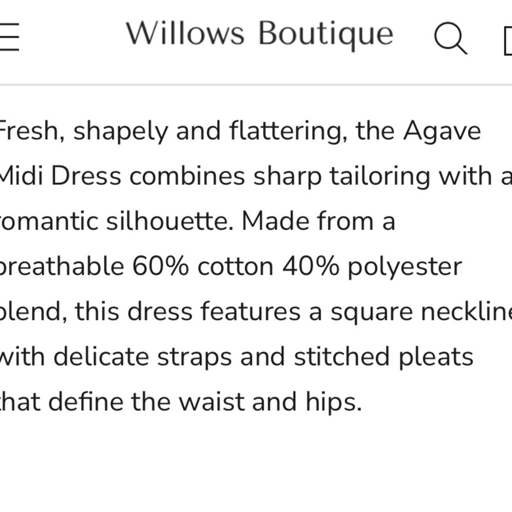 Elegant Black Midi Dress - Picture 4 of 5